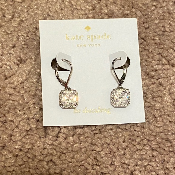 kate spade Jewelry - Kate Spade Save the Date Princess Cut Drop Earring